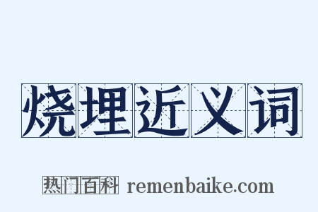 烧埋近义词是什么意思的图片